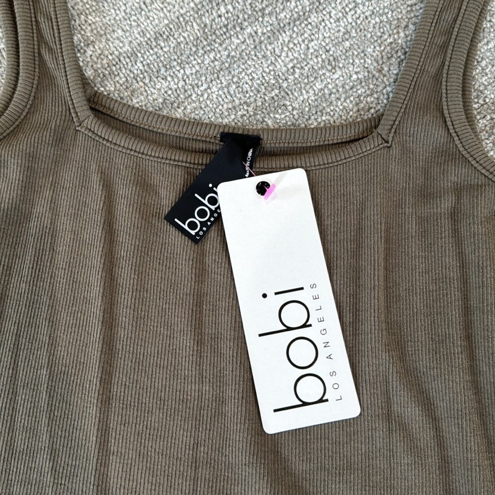 Bobi Ribbed Tank Bodysuit - Picture 4 of 9